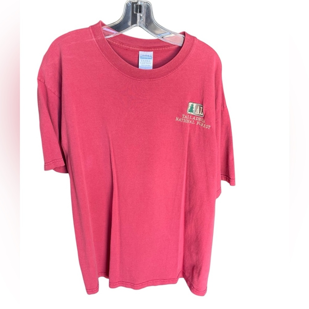 Vintage Embroidered Talladega National Forest Red T-Shirt